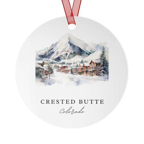 Crested Butte Ornament: Unique Crested Butte Souvenir, Crested Butte Xmas Decor, and Authentic Crested Butte Gift (1pc, 3pcs, 5pcs, 10pcs)