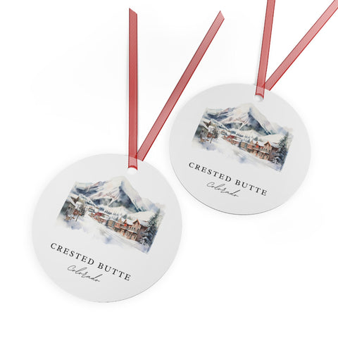 Crested Butte Ornament: Unique Crested Butte Souvenir, Crested Butte Xmas Decor, and Authentic Crested Butte Gift (1pc, 3pcs, 5pcs, 10pcs)