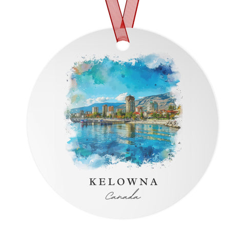 Kelowna Canada Ornament: Unique Kelowna Souvenir, Kelowna Xmas Decor, and Authentic Kelowna Canada Gift (1pc, 3pcs, 5pcs, 10pcs)