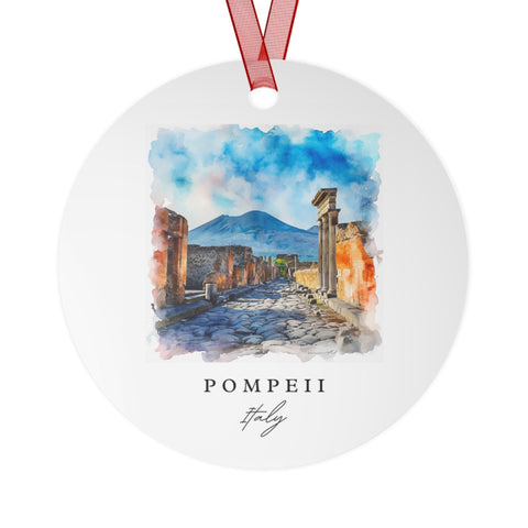 Pompeii Italy Ornament: Unique Pompeii Souvenir, Pompeii Xmas Decor, and Authentic Pompeii Italy Gift (1pc, 3pcs, 5pcs, 10pcs)