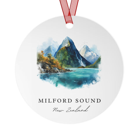 Milford Sound NZ Ornament: Unique Milford Sound Souvenir, Milford Sound Xmas Decor, and Authentic New Zealand Gift (1pc, 3pcs, 5pcs, 10pcs)