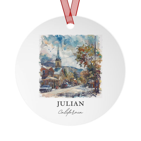 Julian CA Ornament: Unique Julian Cali Souvenir, Julian California Xmas Decor, and Authentic Julian Cali Gift (1pc, 3pcs, 5pcs, 10pcs)