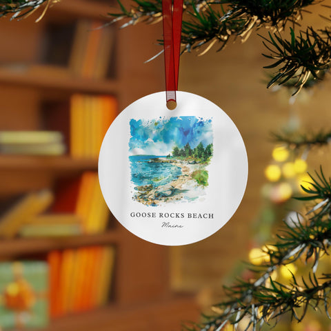 Goose Rocks Beach Ornament: Unique Goose Rocks Souvenir, Goose Rocks Xmas Decor, and Authentic Goose Rocks ME Gift (1pc, 3pcs, 5pcs, 10pcs)