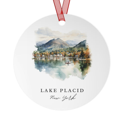 Lake Placid NY Ornament: Unique Lake Placid Souvenir, Lake Placid Xmas Decor, and Authentic Lake Placid Gift (1pc, 3pcs, 5pcs, 10pcs)