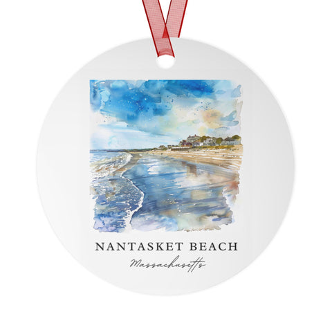 Nantasket Beach Ornament: Unique Nantasket Beach Souvenir, Nantasket Xmas Decor, and Authentic Nantasket MA Gift (1pc, 3pcs, 5pcs, 10pcs)