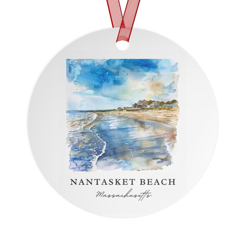 Nantasket Beach Ornament: Unique Nantasket Beach Souvenir, Nantasket Xmas Decor, and Authentic Nantasket MA Gift (1pc, 3pcs, 5pcs, 10pcs)