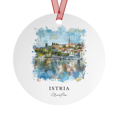 Istria Croatia Ornament: Unique Istria Souvenir, Istria Xmas Decor, and Authentic Croatia Xmas Gift (1pc, 3pcs, 5pcs, 10pcs)