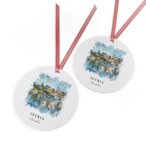 Istria Croatia Ornament: Unique Istria Souvenir, Istria Xmas Decor, and Authentic Croatia Xmas Gift (1pc, 3pcs, 5pcs, 10pcs)