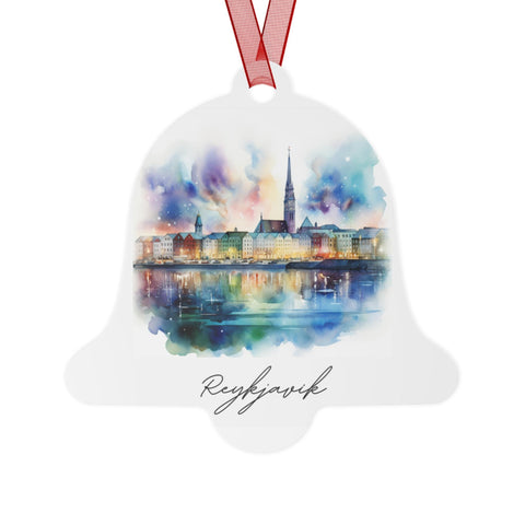 Reykjavik Iceland Ornament: Unique Reykjavik Souvenir, Reykjavik Xmas Decor, and Authentic Reykjavik Christmas Gift (1pc, 3pcs, 5pcs, 10pcs)