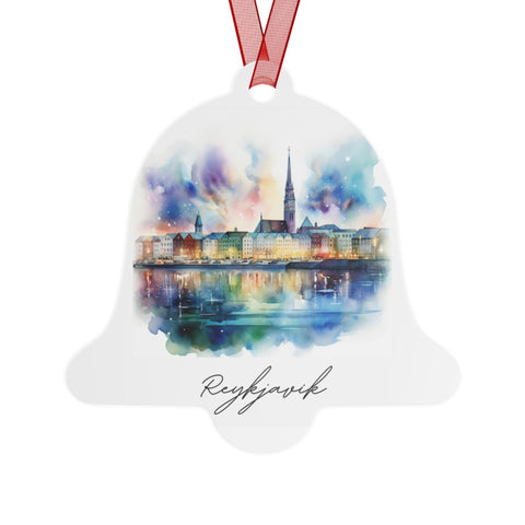 Reykjavik Iceland Ornament: Unique Reykjavik Souvenir, Reykjavik Xmas Decor, and Authentic Reykjavik Christmas Gift (1pc, 3pcs, 5pcs, 10pcs)