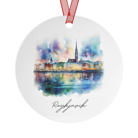 Reykjavik Iceland Ornament: Unique Reykjavik Souvenir, Reykjavik Xmas Decor, and Authentic Reykjavik Christmas Gift (1pc, 3pcs, 5pcs, 10pcs)