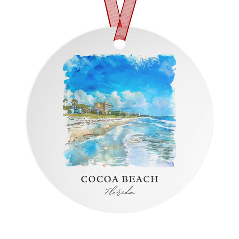 Cocoa Beach Ornament: Unique Cocoa Beach Souvenir, Cocoa Beach Xmas Decor, and Authentic Cocoa Beach FL Gift (1pc, 3pcs, 5pcs, 10pcs)