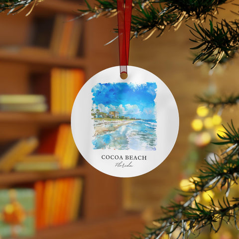 Cocoa Beach Ornament: Unique Cocoa Beach Souvenir, Cocoa Beach Xmas Decor, and Authentic Cocoa Beach FL Gift (1pc, 3pcs, 5pcs, 10pcs)