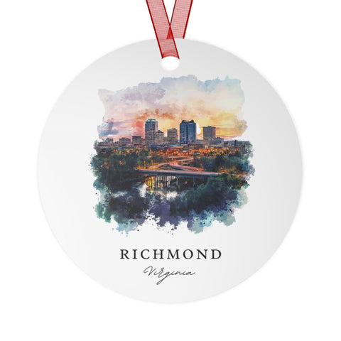 Richmond VA Ornament: Unique Richmond Souvenir, Richmond Xmas Decor, and Authentic Richmond Virginia Gift (1pc, 3pcs, 5pcs, 10pcs)