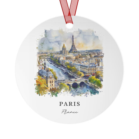 Paris FR Cityscape Ornament: Unique Paris Souvenir, Paris Franee Xmas Decor, and Authentic Parisian Gift (1pc, 3pcs, 5pcs, 10pcs)