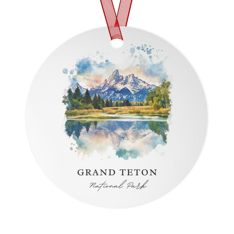 Grand Tetons Ornament: Unique Grand Tetons Souvenir, Grand Tetons Xmas Decor, and Authentic Grand Tetons Park Gift (1pc, 3pcs, 5pcs, 10pcs)