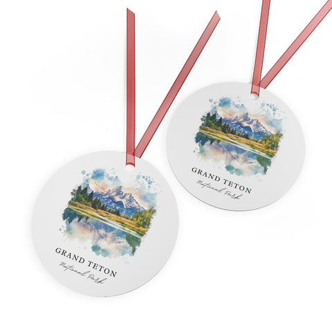 Grand Tetons Ornament: Unique Grand Tetons Souvenir, Grand Tetons Xmas Decor, and Authentic Grand Tetons Park Gift (1pc, 3pcs, 5pcs, 10pcs)