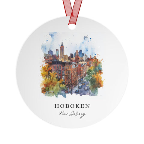 Hoboken NJ Ornament: Unique Hoboken Souvenir, Hoboken Xmas Decor, and Authentic Hoboken New Jersey Gift (1pc, 3pcs, 5pcs, 10pcs)