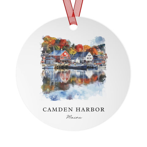 Camden Maine Ornament: Unique Camden ME Souvenir, Camden Maine Xmas Decor, and Authentic Camden Maine Gift (1pc, 3pcs, 5pcs, 10pcs)