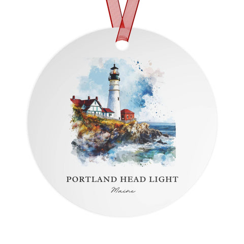 Portland Head Light Ornament: Unique Cape Elizabeth Souvenir, Casco Bay Xmas Decor, and Authentic Casco Bay ME Gift (1pc, 3pcs, 5pcs, 10pcs)