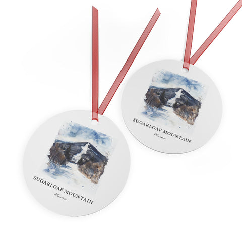 Sugarloaf Mountain Ornament: Unique Sugarloaf Mtn Souvenir, Sugarloaf Ski Decor, and Authentic Carrabassett Gift (1pc, 3pcs, 5pcs, 10pcs)