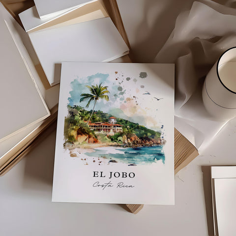 El Jobo Wall Art, El Jobo Costa Rica Print, El Jobo Watercolor Art, Nicaragua Gift, Travel Print, Travel Poster, Housewarming Gift