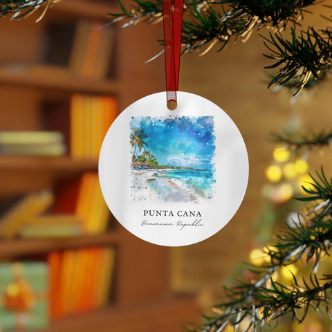 Punta Cana Ornament: Unique Punta Cana Souvenir, Punta Cana DR Xmas Decor, and Authentic Dominican Republic Gift (1pc, 3pcs, 5pcs, 10pcs)