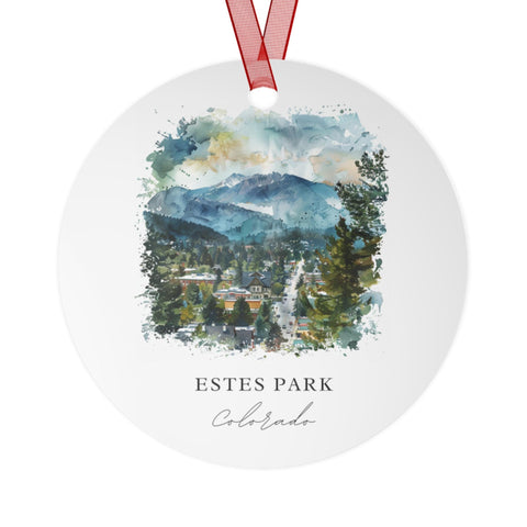 Estes Park CO Ornament: Unique Estes Park Souvenir, Rocky Mountains Xmas Decor, and Authentic Estes Park CO Gift (1pc, 3pcs, 5pcs, 10pcs)