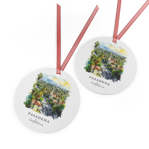 Pasadena CA Ornament: Unique Pasadena Souvenir, Pasadena Xmas Decor, and Authentic Pasadena California Gift (1pc, 3pcs, 5pcs, 10pcs)