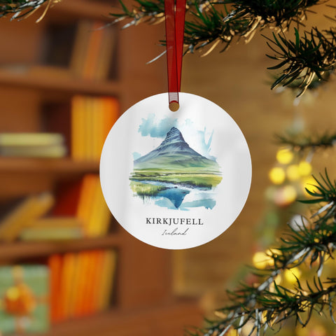 Kirkjufell Iceland Ornament: Unique Kirkjufell Souvenir, Kirkjufell Xmas Decor, and Authentic Kirkjufell Gift (1pc, 3pcs, 5pcs, 10pcs)