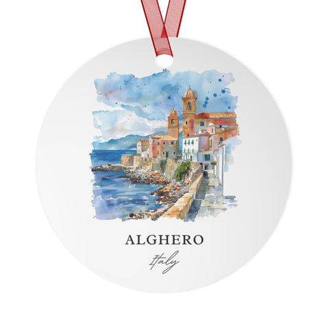 Alghero Italy Ornament: Unique Alghero Souvenir, Alghero Xmas Decor, and Authentic Sardinia Gift (1pc, 3pcs, 5pcs, 10pcs)