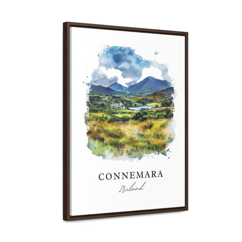 Connemara Ireland Wall Art, Connemara Print, Connemara Watercolor Art, Western Ireland Gift, Travel Print, Travel Poster, Housewarming Gift