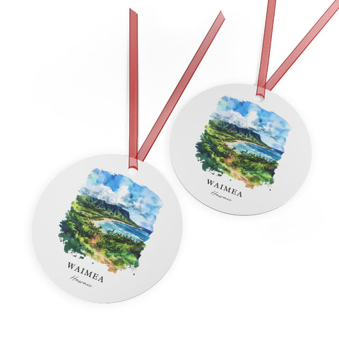 Waimea Hawaii Ornament: Unique Waimea Souvenir, Waimea Xmas Decor, and Authentic Hawaii Gift (1pc, 3pcs, 5pcs, 10pcs)