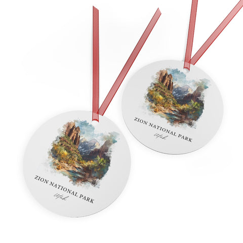 Zion National Park Ornament: Unique Zion Souvenir, Zion UT Xmas Decor, and Authentic Zion National Park Gift (1pc, 3pcs, 5pcs, 10pcs)