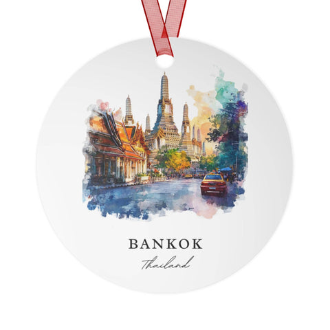 Bankok Thailand Ornament: Unique Bankok Souvenir, Xmas Decor, and Authentic Bankok Thailand Gift (1pc, 3pcs, 5pcs, 10pcs)