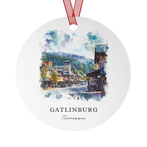 Gatlinburg TN Ornament: Unique Souvenir, Gatlinburg Xmas Decor, and Authentic Gatlinburg Tennessee Gift (1pc, 3pcs, 5pcs, 10pcs)