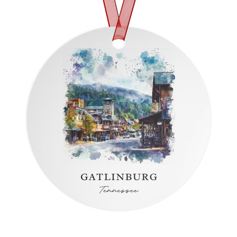 Gatlinburg TN Ornament: Unique Souvenir, Gatlinburg Xmas Decor, and Authentic Gatlinburg Tennessee Gift (1pc, 3pcs, 5pcs, 10pcs)