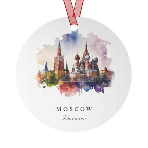 Moscow Ornament: Unique Moscow Souvenir, Moscow Russia Xmas Decor, and Authentic Moscow Russia Gift (1pc, 3pcs, 5pcs, 10pcs)