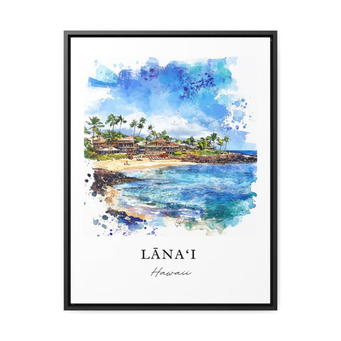 Lanai Wall Art, Maui Hawaii Print, Lanai Watercolor Art, Maui Hawaii Gift, Travel Print, Travel Poster, Housewarming Gift