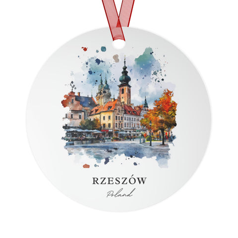 Rzeszow Poland Ornament: Unique Rzeszow Souvenir, Poland Xmas Decor, and Authentic Rzeszow Gift