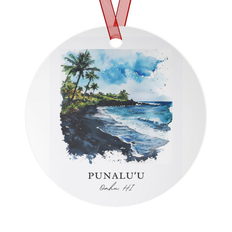 Punaluu Ornament: Unique Oahu Souvenir, Koolauloa Xmas Decor, and Authentic Oahu Hawaii Gift