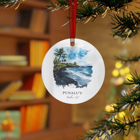 Punaluu Ornament: Unique Oahu Souvenir, Koolauloa Xmas Decor, and Authentic Oahu Hawaii Gift