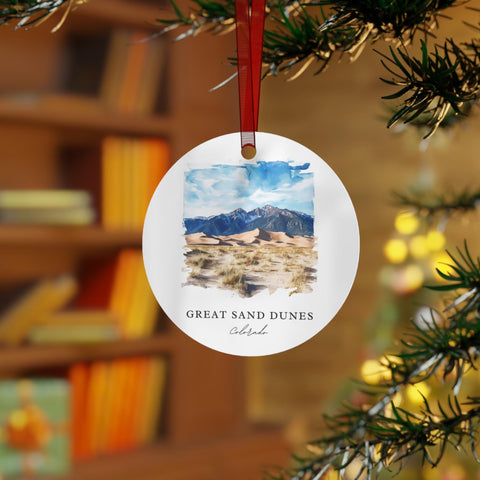 Great Sand Dunes Ornament: Unique Colorado Sand Dunes Souvenir, Alamosa Xmas Decor, and Authentic Alamosa CO Gift