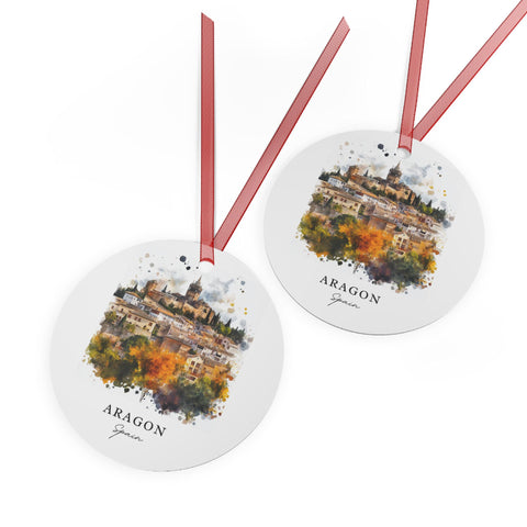 Aragon Spain Ornament: Unique Aragon Souvenir, Aragon Xmas Decor, and Authentic Aragon Espana Gift