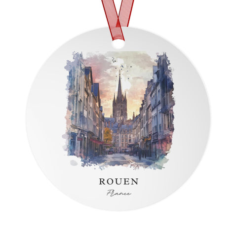 Rouen France Ornament: Unique Rouen Souvenir, Normandy Region Xmas Decor, and Authentic Seine-Maritime FR Gift