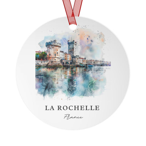 La Rochelle France Ornament: Unique La Rochelle Souvenir, La Rochelle FR Xmas Decor, and Authentic Charente Gift (1pc, 3pcs, 5pcs, 10pcs)