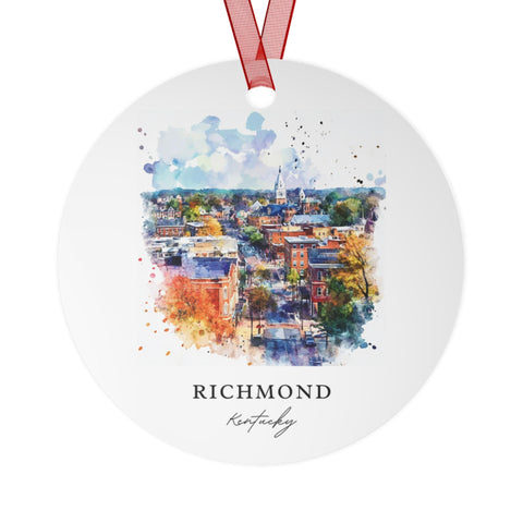 Richmond KY Ornament: Unique Richmond Kentucky Souvenir, Kentucky Xmas Decor, and Authentic Richmond Kentucky Gift (1pc, 3pcs, 5pcs, 10pcs)