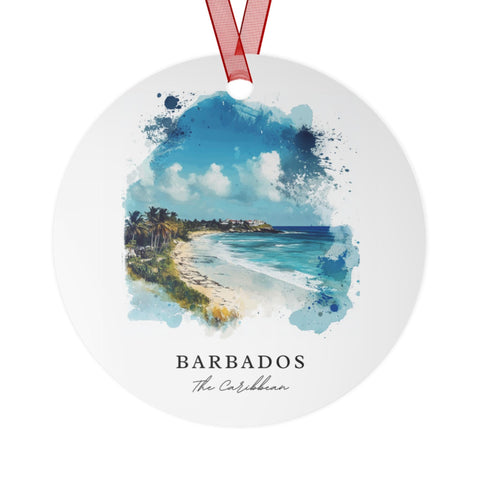 Barbados Ornament: Unique Barbados Souvenir, Barbados Xmas Decor, and Authentic Barbados Christmas Gift