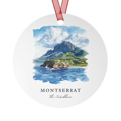 Montserrat Ornament: Unique Montserrat Souvenir, BVI Xmas Decor, and Authentic Montserrat Christmas Gift