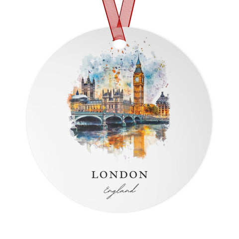 London England Ornament: Unique London Souvenir, London Xmas Decor, and Authentic London Cityscape Gift (1pc, 3pcs, 5pcs, 10pcs)